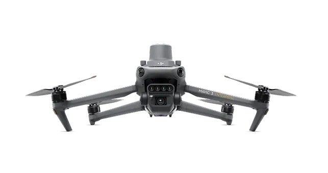 Drone capturing aerial silage imagery